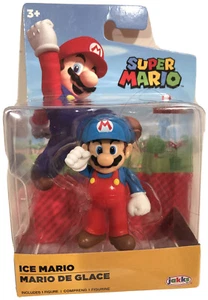 Super Mario Ice Mario Figura 2,5" Nintendo Jakks envío rápido Cake Topper - Imagen 1 de 6