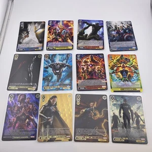 Menge 12 Weiss Schwarz Marvel AVENGERS Folie Full Art & Regular Japanisch - Bild 1 von 10