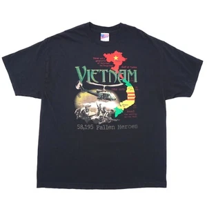 Camiseta Murina Vietnam Fallen Heroes Para Hombres 2XL Negra 100% Algodón Manga Corta - Imagen 1 de 7