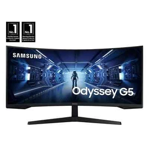 NEW SAMSUNG 34" Odyssey G55T WQHD 165Hz 1ms(MPRT) HDR Curved Gaming Monitor - Picture 1 of 1