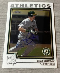2004 Topps Chrome Mark Kotsay #3 Signed Autographed Baseball Card Oakland A’s - Picture 1 of 1