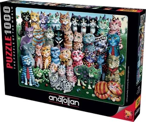 NEW Anatolian Jigsaw Puzzle 1000 Pieces P1030 Cat Family Reunion - Imagen 1 de 2