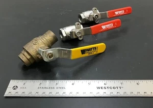 Lot of 3 Used Watts Valves (Assortment of makes, models, and sizes) - Picture 1 of 4