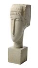 Statue allongée Modigliani Cubique Tête Bloc Femme 7,5H, Collection Parastone