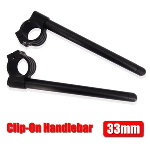 33mm Aluminum Standard 7/8" Clip-On Handlebars For Yamaha YZF R125 2008-2013 - Picture 1 of 8