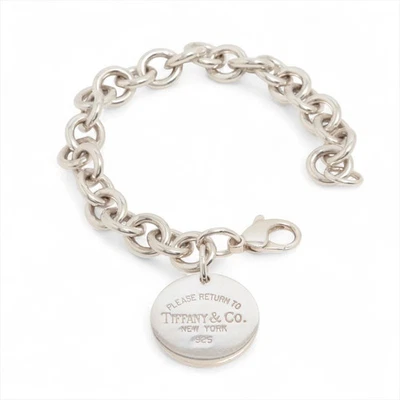 Pulsera Tiffany RETURN TO TIFFANY ETIQUETA REDONDA 925 37,8 g plata Foto 1 de 4