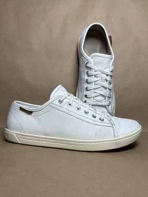 Zapatos Birkenstock Arran de cuero blanco punta redonda parte superior baja con cordones para hombre talla 11” Foto 1 de 4