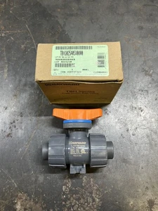 Hayward TBH Series 1/4” Sch 80 PVC True Union Ball Valve FPM gaskets socket weld - Picture 1 of 1