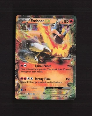 Emboar EX 14/122 Breakpoint Ultra Rare Holo Pokemon Card LP+ - Image 1 of 4