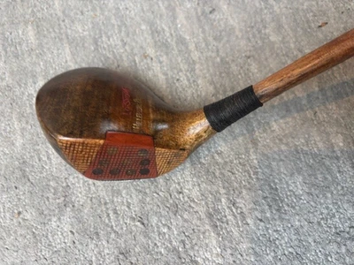 Клюшка для гольфа гикори Hillerich & Bradsby Lo Skore с причудливым лицом Brassie - Изображение 1 из 4