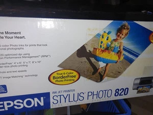 New IN BOX Epson Stylus Photo 820 Ink Jet Printer - Picture 1 of 7