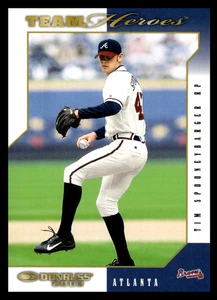 2003 Donruss Team Heroes Tim Spooneybarger #27 Atlanta Braves MLB Baseball Base  - Picture 1 of 2
