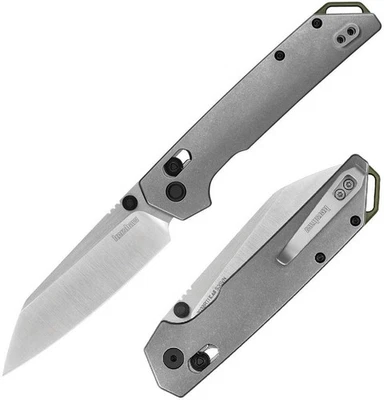 Cuchillo Plegable Kershaw Iridio 3.5" Satinado Bohler M390 Hoja de Acero Mango de Titanio Foto 1 de 4