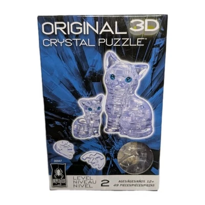 BePuzzled Original DELUXE 3D Crystal Puzzle - Cat - New In Box - Image 1 of 2