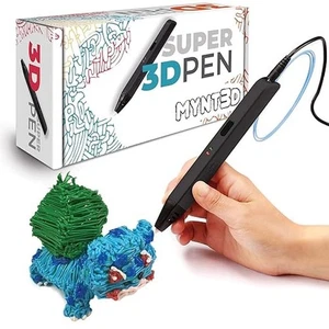 MYNT3D Super 3D Printing Pen | ABS & PLA Compatible | Ergonomic | Black - Picture 1 of 4