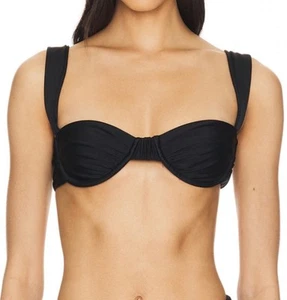 VDM Bikini Top Margot Underwire Thick Strap in Black Small $90!! - Picture 1 of 3