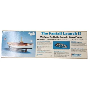 Midwest Products The Fantail Launch II Steam Engine Vintage Model Kit 958 - Picture 1 of 10