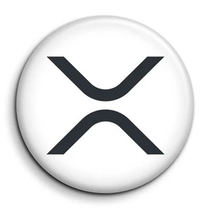 XRP Ripple - Badge Epingle 38mm Button Pin - Foto 1 di 5