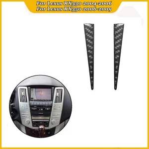 Carbon Fiber Interior Navigation Strip Trim Cover For Lexus RX330 RX350 2004-09 - Picture 1 of 14