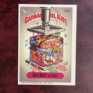 1986 Topps GARBAGE PAIL KIDS Set RUBY CUBE #163b GPK OS4 NM/MINT *HIGH GRADE - Picture 1 of 2