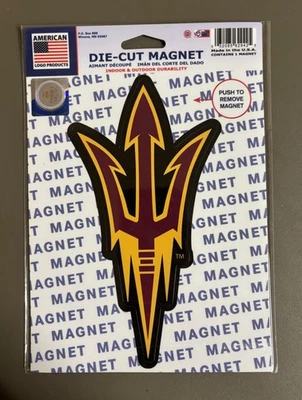 Arizona State Sun Devils Die Cut Magnet Car Fridge ASU NEW!!! - Image 1 of 2