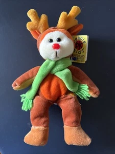 Beanie Kids RUDY the Reindeer Beanie BK 306 Retired EXCELLENT CONDITION w TAG - Picture 1 of 3
