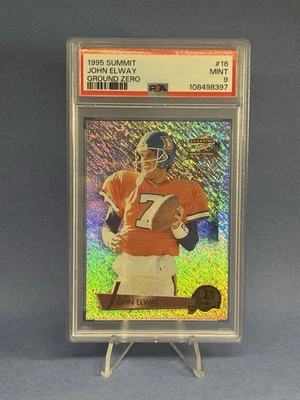 1995 Summit #16 John Elway Ground Zero PSA 9 Denver Broncos HOF Pop 5 One Higher - Image 1 of 2