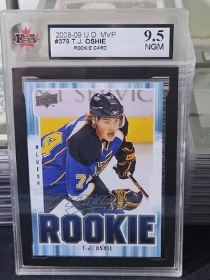 08-09 MVP T.J. Oshie Rookie 🚨🚨🚨 KSA 9.5 Near Gem Mint - Image 1 of 2