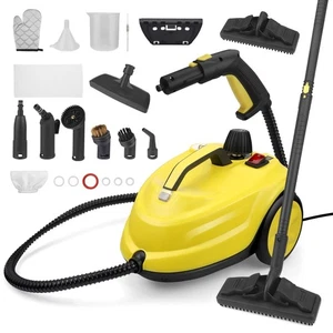 Dampfreiniger Reinigungsmaschine 2000W mit 13 Zubehör 1,8L Tank Dampfbesen - Bild 1 von 12