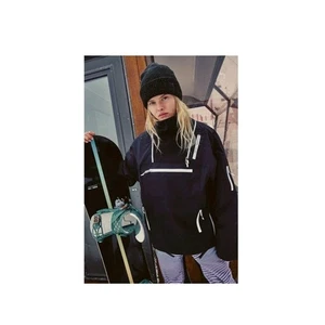 Women’s Free People Movement Blizzard Bliss Pullover Black Size Large New Snow  - Picture 1 of 9