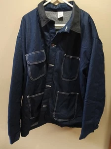 Vintage BOB BARKER Denim Chore Coat Blanket Lined Cotton Barn Jacket Men’s 4XL - Bild 1 von 6