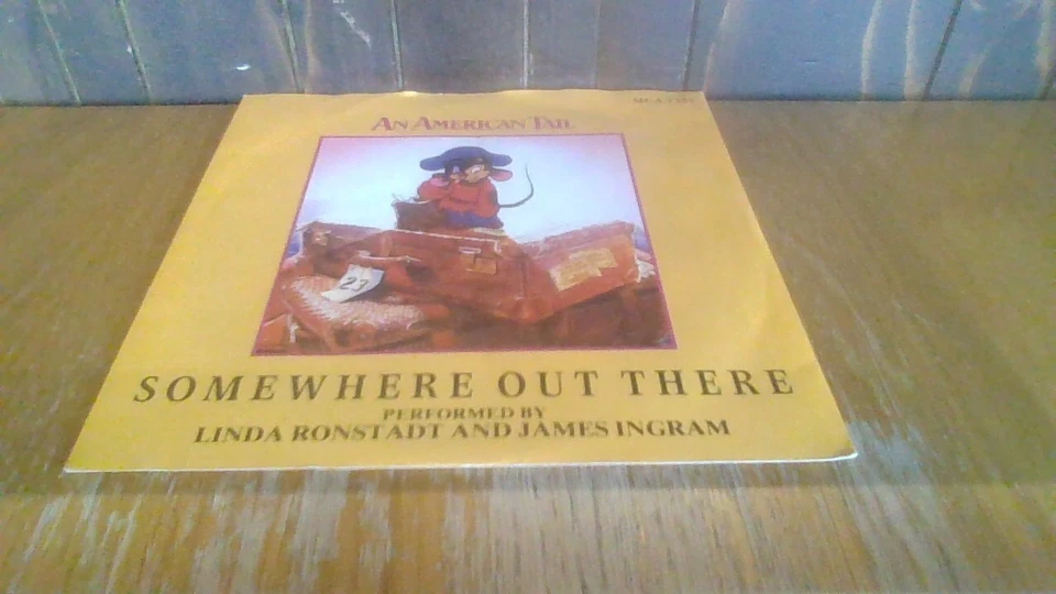 LINDA RONDSTADT JAMES INGRAM AN AMERICAN TAIL 1st UK PS 45 7" 1986 Spielberg - Image 1 of 1