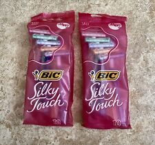 BIC 2 Blades Silky Touch Disposable Razor Two Packages Lot 