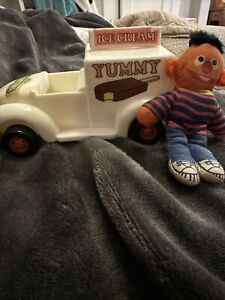 Vintage SESAME STREET Ice Cream Truck With Ernie And Two Ice Cream Bars
