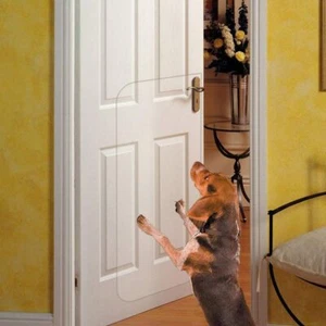 Protezione antigraffio per porta trasparente, Deluxe paragraffi per porta animali domestici proteggi le tue porte - Foto 1 di 3