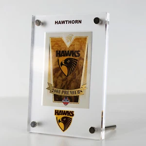 Hawthorn Hawks AFL Trading Card Acrylic Display Stand *Trading Card Not Included - Picture 1 of 6