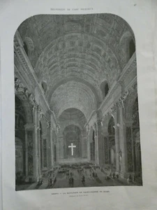 Merveille de l'art religieux 1873 la basilique saint pierre de rome jeudi saint - Bild 1 von 1