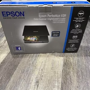 Epson Perfection V39 Flatbed Scanner Black Home Photography Digital 4800dpi - Picture 1 of 2