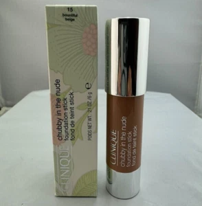 Clinique CHUBBY in the NUDE Foundation Stick ~ 15 BOUNTIFUL BEIGE ~ New in Box - Picture 1 of 1