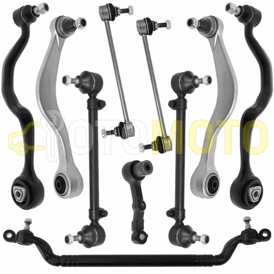 BMW 5 E34 KIT BRAZOS SUSPENSION ESTABILIZADOR PALANCA DIRECCION DELANTERO 10 PZ - Imagen 1 de 1