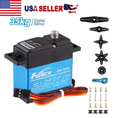 35KG Digital Servo Full Metal Gear High Torque 25T Servo Arm180° for RC Car - Image 1 of 4