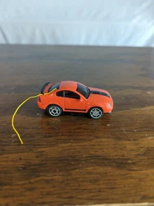 Ford Mustang Radio Shack Remote Race Car Orange Black 3" Long Loose Untested Toy - Picture 1 of 5