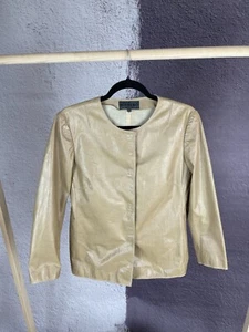 Iceberg vintage beige made in Italy leather jacket - Picture 1 of 14