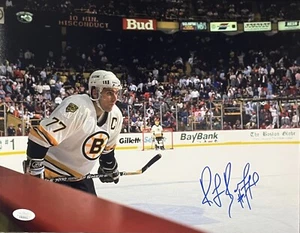 Ray Bourque HOF 04 Boston Bruins Defenseman Signed 11x14 Pose #3 JSA Witness - Picture 1 of 1