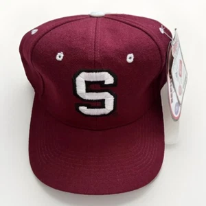 University Of Stanford Cardinal Hat Size 7 Burgundy Stitched Fitted Zephyr Cap - Picture 1 of 4