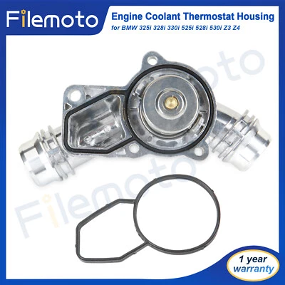 Carcasa de termostato de aluminio para BMW E46 E39 X5 X3 Z3 Z4 325i 330i 525i 530i 528i Foto 1 de 4