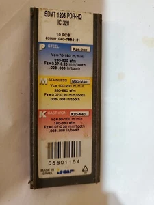 Qty. 9, Machine Tool SDMT-1205-PDR-HQ IC 328 Carbide Milling Insert Bit - Picture 1 of 3