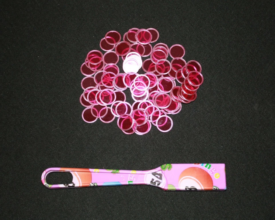 Magnetic Designer Purple Bingo Wand and 100 Chips Markers – Use on paper sheets  - Image 1 of 1