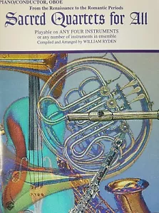 Sacred Quartets for All/Piano/Conductor, Oboe Book by William Ryden - Picture 1 of 1