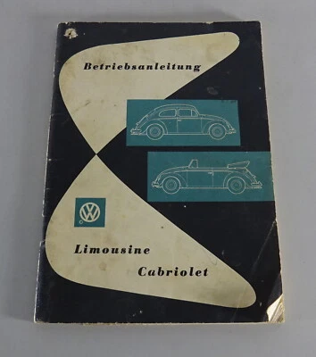 Manuale / Guida VW Maggiolino 1200 + Cabrio Stato 08/1959 - Immagine 1 di 3